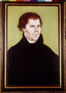 Porträtt av Martin Luther (1483 - 1546), målning av Carnach