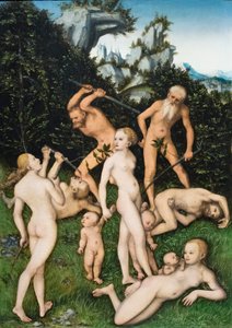 Primitiva människor av Lucas the Elder Cranach