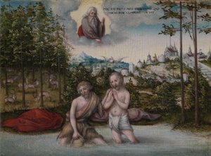 Kristi dop av Lucas the Elder Cranach