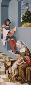 Den heliga släktskapet (så kallad Torgau altartavla) högra panelen av Lucas the Elder Cranach
