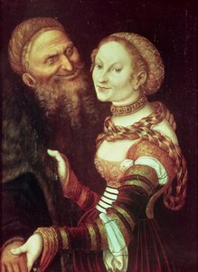 Den kärlekskranke gamle mannen av Lucas the Elder Cranach