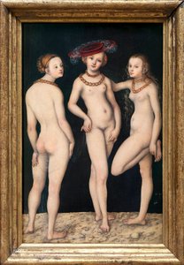 De tre nåderna av Lucas the Elder Cranach
