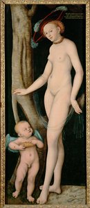 Venus och Amor av Lucas the Elder Cranach