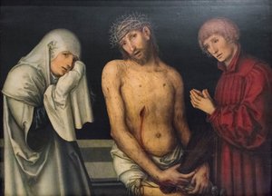 Medkänsla av Lucas the Elder or Hans (d.1537) Cranach