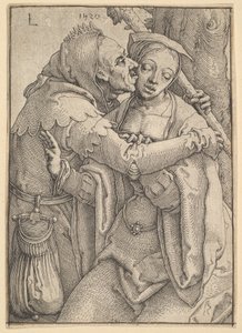 En dåre och en kvinna, 1520. av Lucas van Leyden