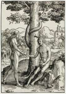 Adam och Eva (Människans fall) av Lucas van Leyden