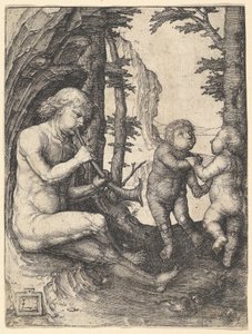 Pojke med trumpet, ca. 1507. av Lucas van Leyden