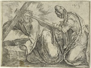 Kristus som bär korset av Lucas van Leyden