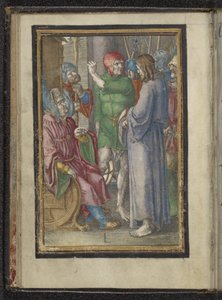 Kristus före Annas Passion of Christ (serietitel) av Lucas van Leyden