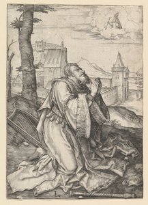 David Praying, ca. 1507. av Lucas van Leyden
