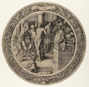 Kristi flagellation The Round Passion (serietitel) av Lucas van Leyden