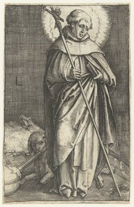 Saint Dominic av Lucas van Leyden