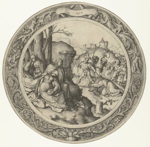 Bärandet av korset The Round Passion (serietitel) av Lucas van Leyden