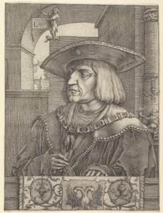 Kejsar Maximilian I, 1520. av Lucas van Leyden