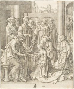 Ester före Ahasveros av Lucas van Leyden