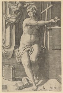 Faith, från serien De sju dygderna, 1530.