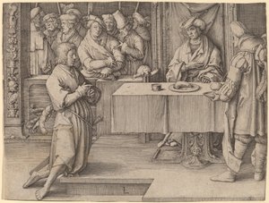 Josef tolkar faraos drömmar av Lucas van Leyden