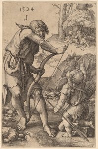 Lamech och Kain av Lucas van Leyden