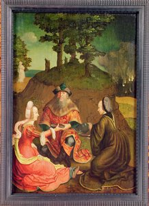Lots döttrar får sin far att dricka vin, ca 1508-15 (olja på ek)