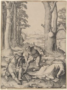 Mahomet och munken Sergius av Lucas van Leyden