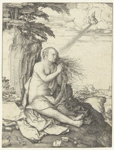 Maria Magdalena i öknen av Lucas van Leyden
