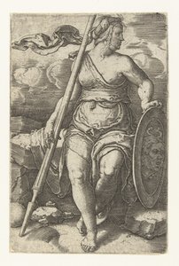 Pallas Athene av Lucas van Leyden
