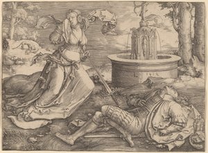 Pyramus och Thisbe av Lucas van Leyden