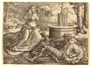 Pyramus och Thisbe av Lucas van Leyden