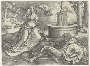 Pyramus och Thisbe av Lucas van Leyden