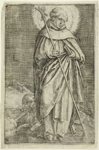 Saint Dominic av Lucas van Leyden
