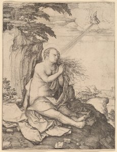 Sankta Maria Magdalena i öknen av Lucas van Leyden
