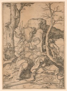 Simson och Delila av Lucas van Leyden