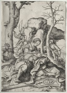 Simson och Delila av Lucas van Leyden