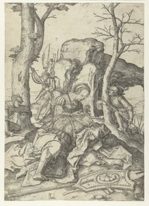Simson och Delila av Lucas van Leyden
