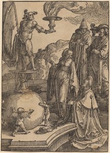 Salomos avgudadyrkan av Lucas van Leyden