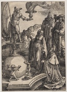 Salomos avgudadyrkan av Lucas van Leyden