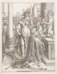 Salomos avgudadyrkan av Lucas van Leyden