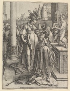 Salomos avgudadyrkan, 1514. av Lucas van Leyden