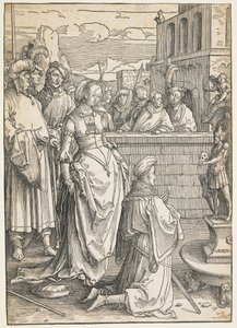 Salomos avgudadyrkan, ca. 1512 av Lucas van Leyden