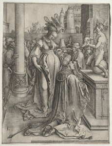 Salomos avgudadyrkan av Lucas van Leyden