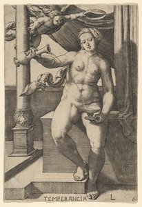 Temperance Temperancia, 1530. av Lucas van Leyden