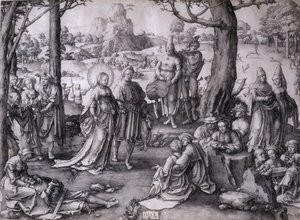 Den heliga Maria Magdalenas dans av Lucas van Leyden