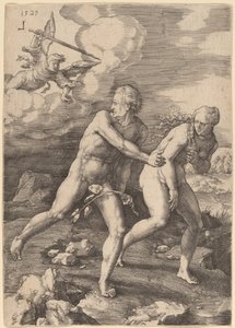 Utvisningen från paradiset av Lucas van Leyden
