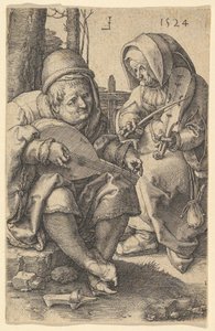 Musikerna, 1524. av Lucas van Leyden