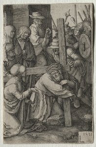 Passionen: Kristus som bär korset av Lucas van Leyden