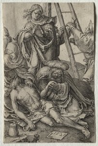 Passionen: Nedstigning från korset av Lucas van Leyden