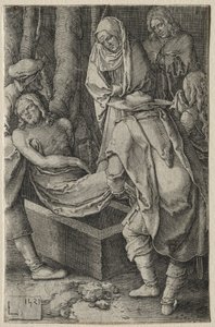 Passionen: Kristi begravning av Lucas van Leyden