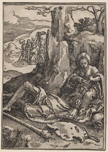 Kvinnornas makt: Simson och Delila av Lucas van Leyden
