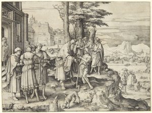 Den förlorade sonens återkomst av Lucas van Leyden