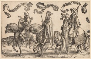 Israels tolv kungar: David, Salomo, Rehabeam, 1515-1517. av Lucas van Leyden